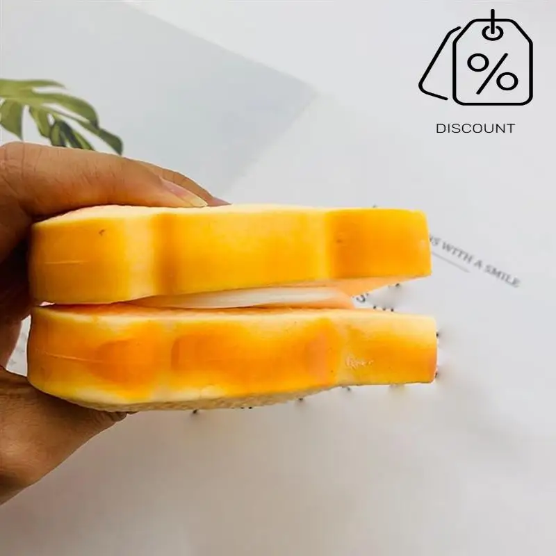 AS96-тост, нарезанный хлеб, стресс, в форме хлеба, сенсорные игрушки-непоседы, снятие стресса для хитрых забавных сжимаемых Dura