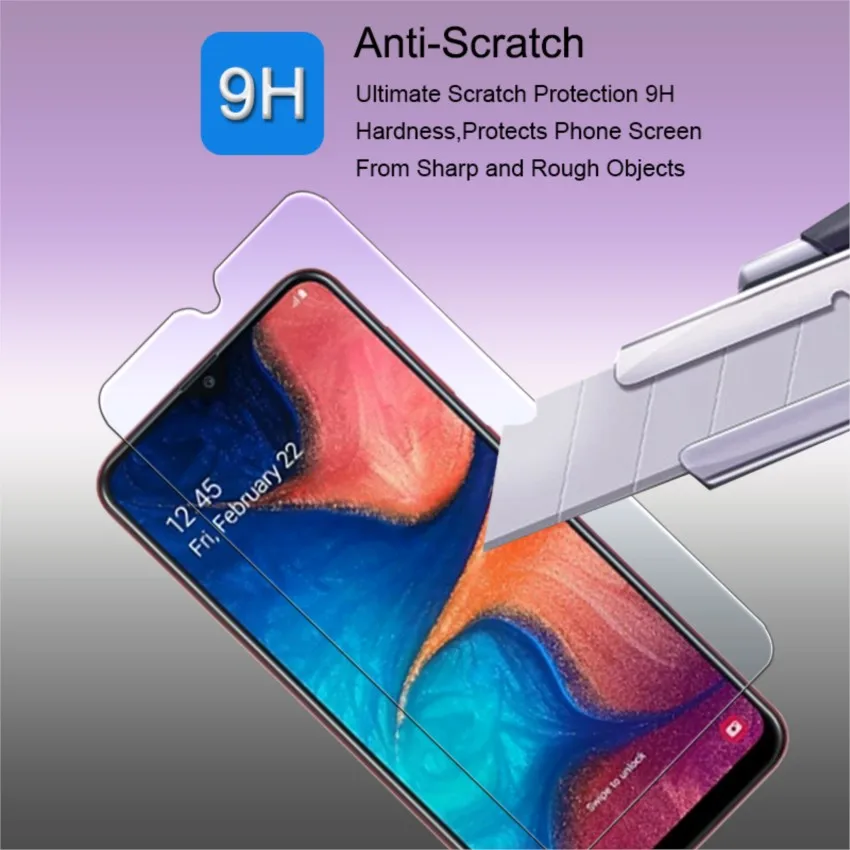 3pcs protective glass hd on for samsung galaxy a 20e a20 e e20 glass on glaxay a20e screen protector armor tempered glas film