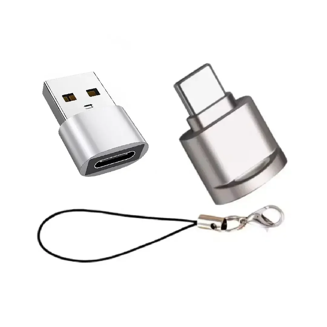 Lector de tarjetas SD, lector de tarjetas USB C a SD, lector de tarjetas de almacenamiento TF tipo C, con adaptador USB C a USB, lector USB OTG Mepsies, compatible