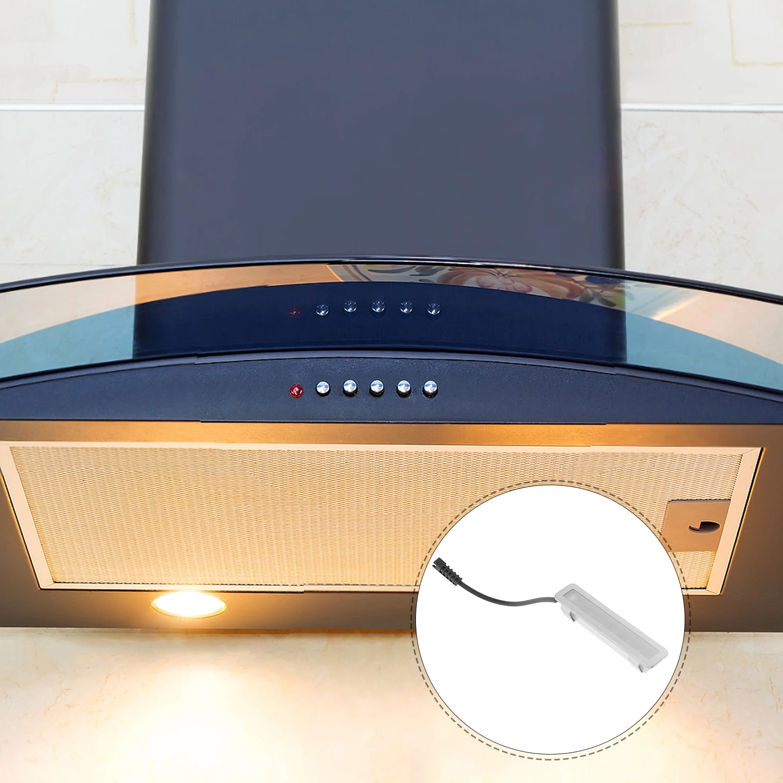 

LED Range Hood Light Kitchen Hoods Cold Bulb Stove Vent Glass Appliance Bright Efficient Universal Fit Long Lasting Durable Soft