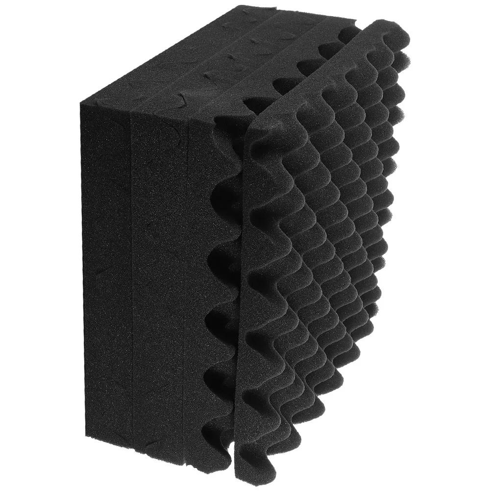 

6pcs Soundproofing Wall Panels Acoustic Sound Absorption Panels Studio Room Workshop Noise Isolation Pads Subwoofer Isolation