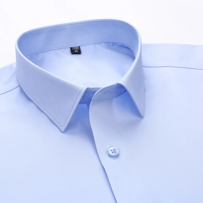 8XL Waterproof Oil and Stain Proof Hydrophobic Material Shirt Men Long Sleeve Slim Fit New Fabric for Three-proof Shirt