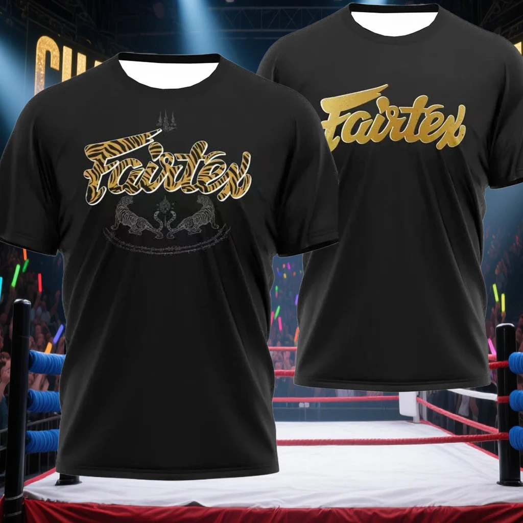 

Быстросохнущая дышащая футболка для болельщиков бокса для взрослых и детей с боевым принтом, спортивный роскошный брендовый удобный топ с круглым вырезом