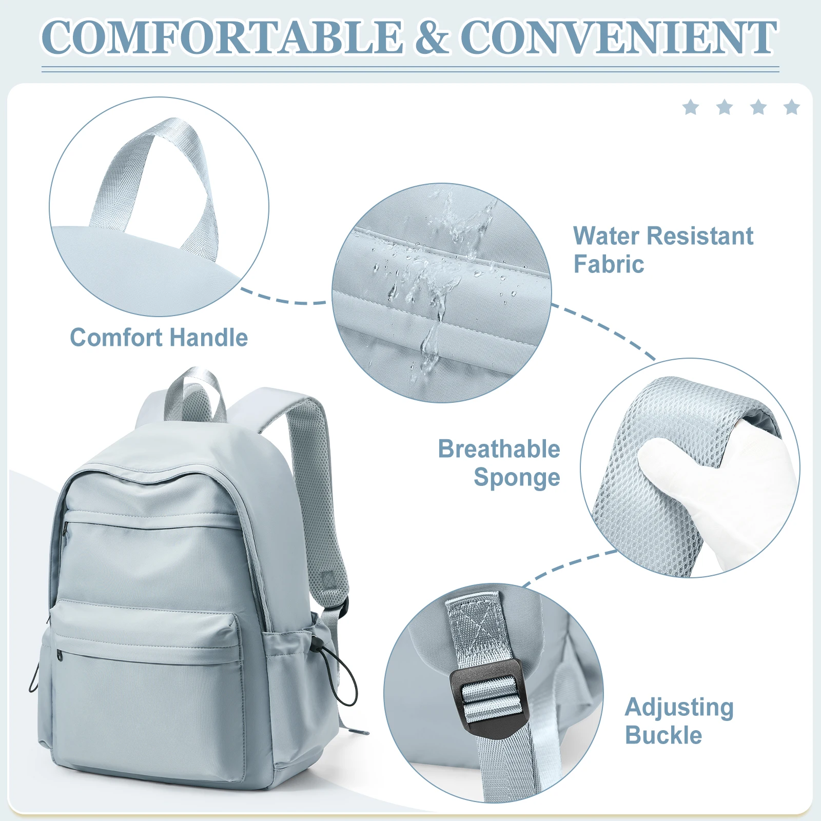 Zaino da viaggio per coppia Zaino casual da donna di grande capacità Moda Zaino per studenti delle scuole medie Borsa di stoffa impermeabile