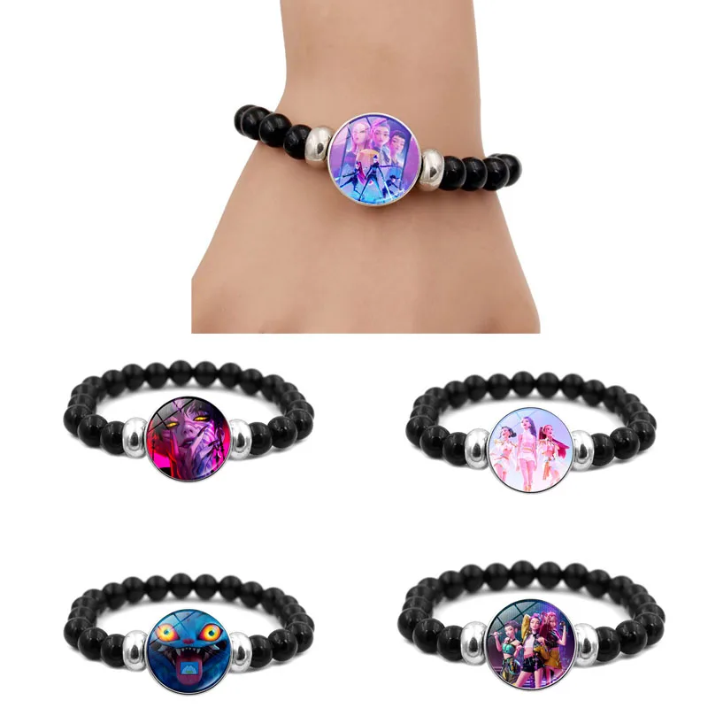 Kpop شيطان هنتر سوار Huntrix Kpop عيد ميلاد مطرز معصمه Kpop الفتيات سوار إكسسوارات عقد هدايا حفلة عيد ميلاد #1