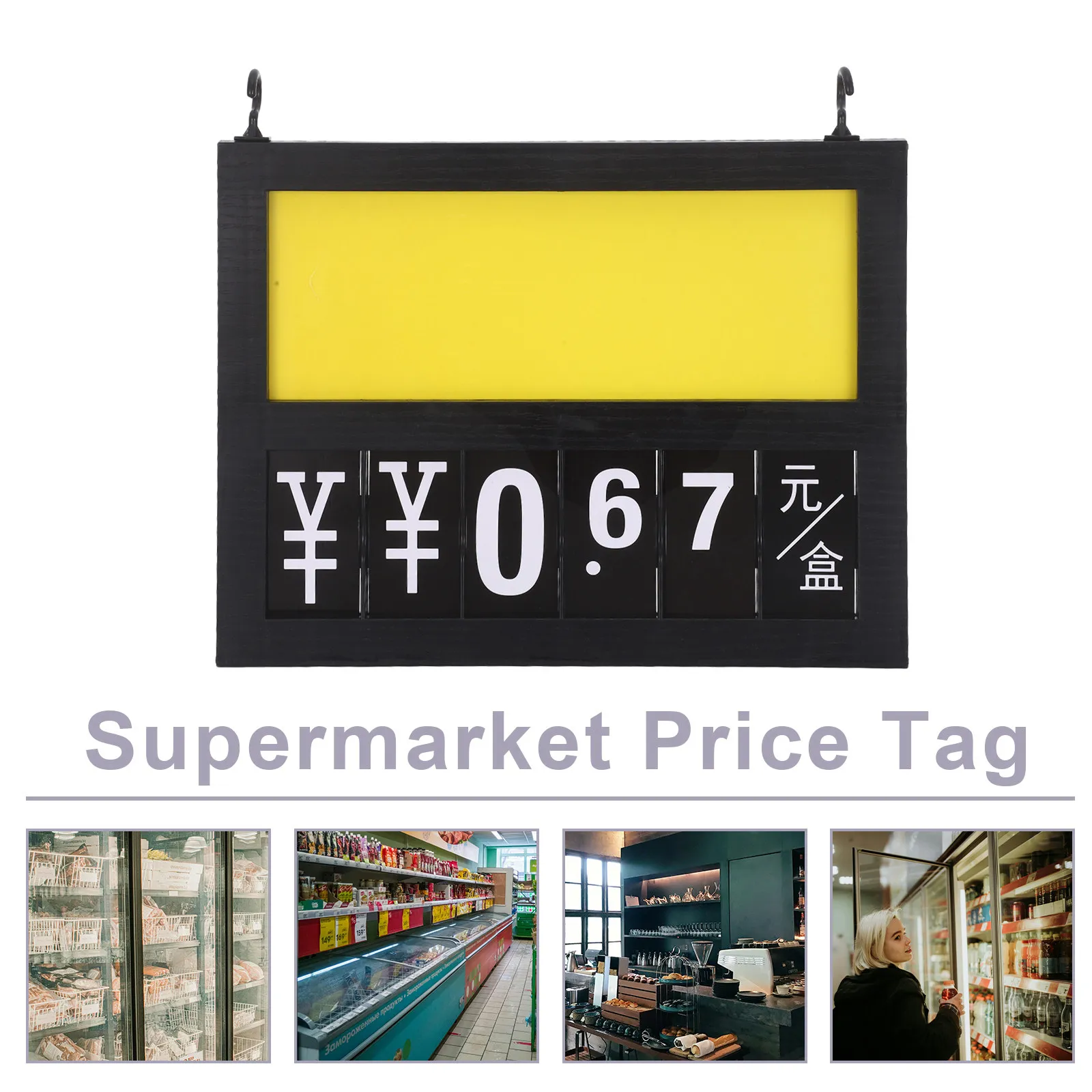 A4 Erasable Price Display Tags for Supermarket Grocery Store Fruit Vegetable Retail Shelf Labels Rewritable Plastic Price Sign