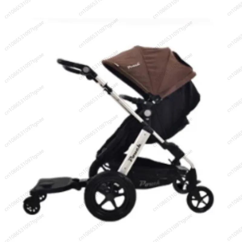 Universal 360° Rotation Buggy Board with Seat Two Wheels Stroller Board for Baby