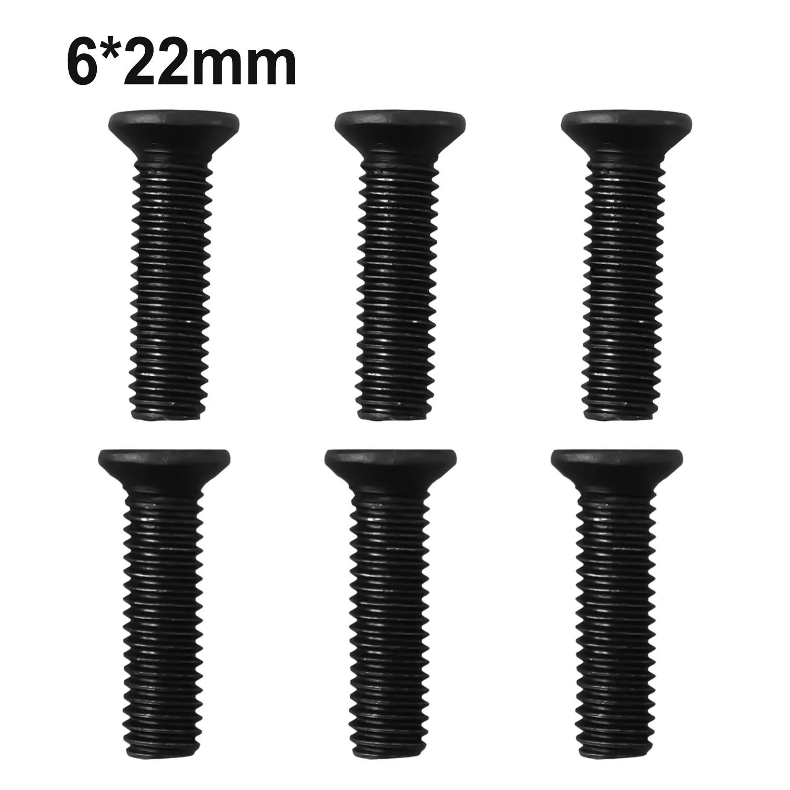 

6 Pcs Drill Chuck Shank Adapter Screw Left Hand Thread Fit UNF Fixing Screws M5/M6 22mm Professional Metal Tools Accessories