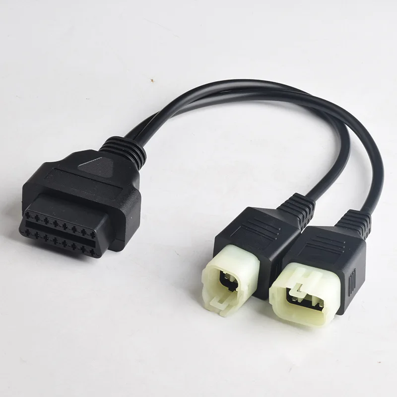 OBDll One To Two Cable for Honda Motorcycle OBD 16pin To 4pin + 6pin