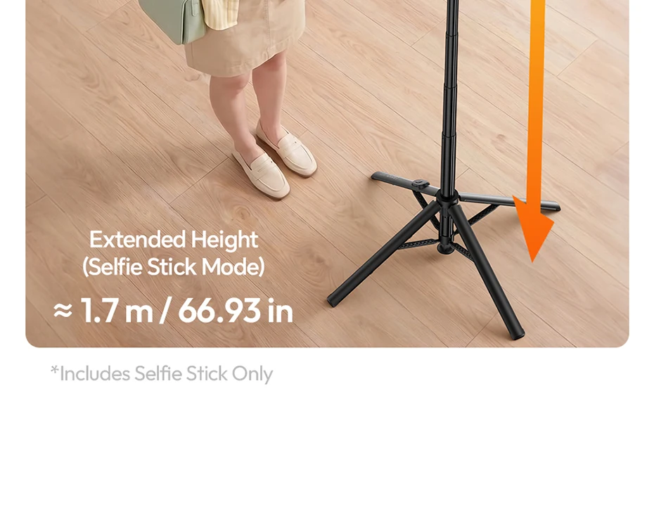 Ulanzi SK32 Auto-Open Selfie Stick Stativ (Handy-Klemm-Version) mit kabelloser Fernbedienung für Kamera, Handy, Selfie, Vlog, Fotografie – Detail 15