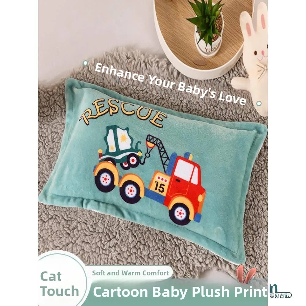 

Детская вельветовая наволочка, наволочка из молочного вельвета для малышей, мультяшная наволочка из кораллового вельвета для детской, зимнее комфортное постельное белье