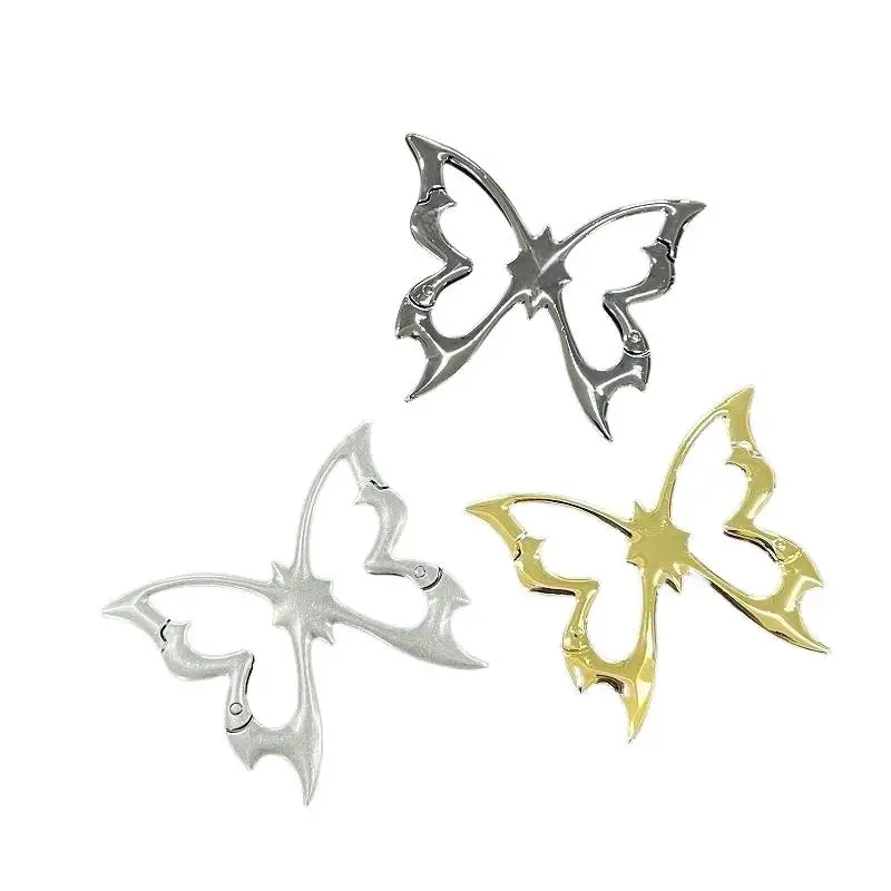 Ausgehöhlter Schmetterling Zinklegierung Schlüsselanhänger Bergsteiger-Gürtelschnalle Taschenanhänger Schlüsselring Karabiner Hüftanhänger – Detail 6