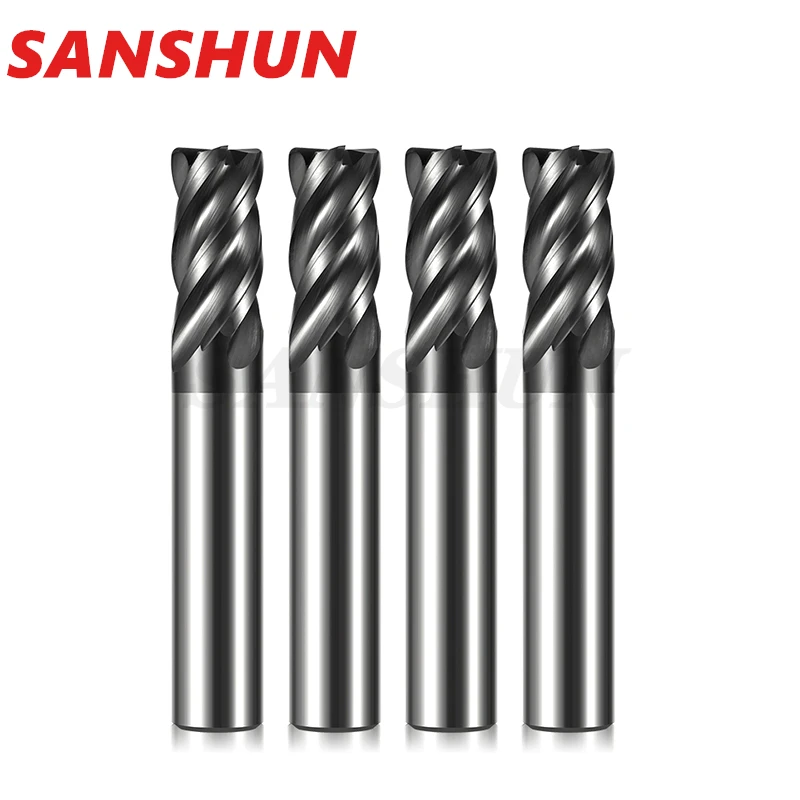 HRC60 4-Blade Wolfraam Stalen Ronde Neus Frees, Cownose Cutter, carbide Ronde Neus Frees Cnc Cnc Frees