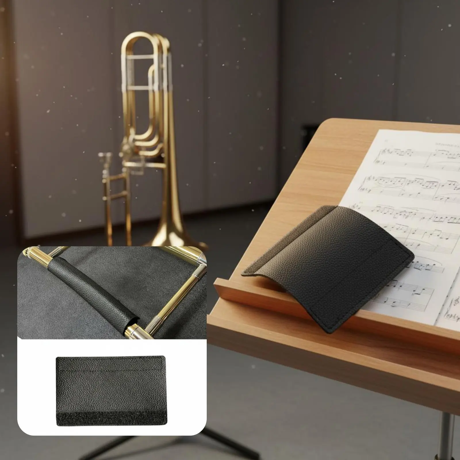 Brass Slide Instrument Hand Protector Sweat-Resistant Brass Slide Instrument Hand Guard Slide Handle Grip Cover Anti-Slip Brass