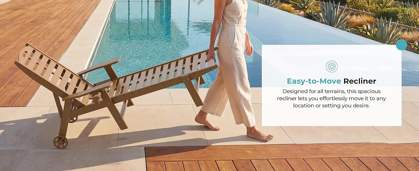 Easy-to-Move Design | Built-In Casters