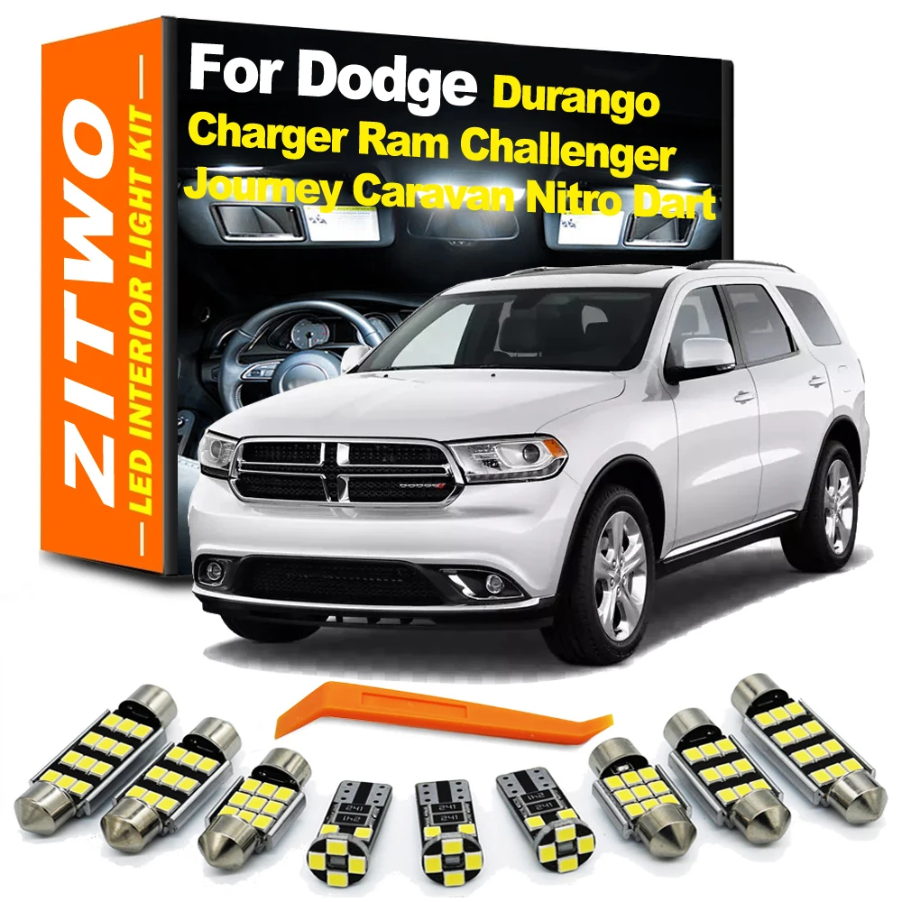 ZITWO LED Interior Light Kit For Dodge Durango Charger Grand Caravan Journey Ram 1500 2500 Challenger Nitro Dart Dakota Caliber