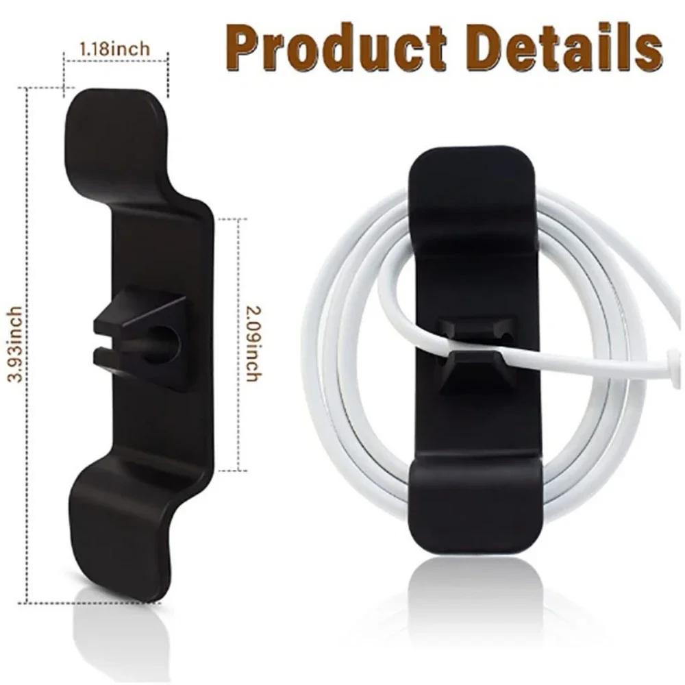 

2pcs Plastic Data Cable Clamp Kitchen Bedroom Data Cable Clamp Winding Cable Organizer Storage Fixer Storage Holders & Racks