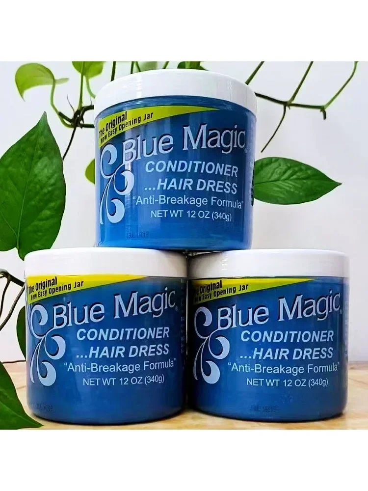 340g 1pcs Ceras de cabelo Blue Magic, Condicionador do couro cabeludo, Creme e Putties