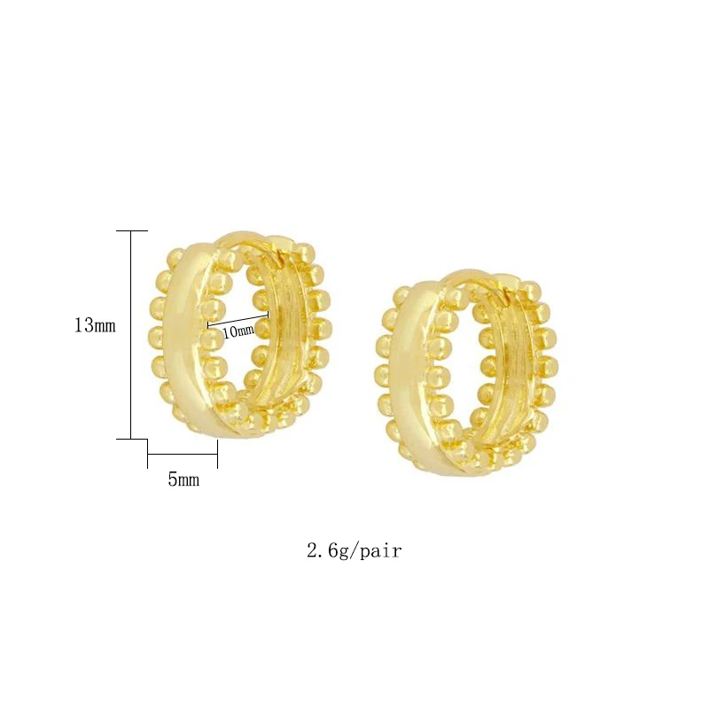 CRMYA Gold-color Clip Hoop Earrings for Women Fashion Genuine Gold Electroplating No Fading Earrings Set 2023 Jewelry Wholesale