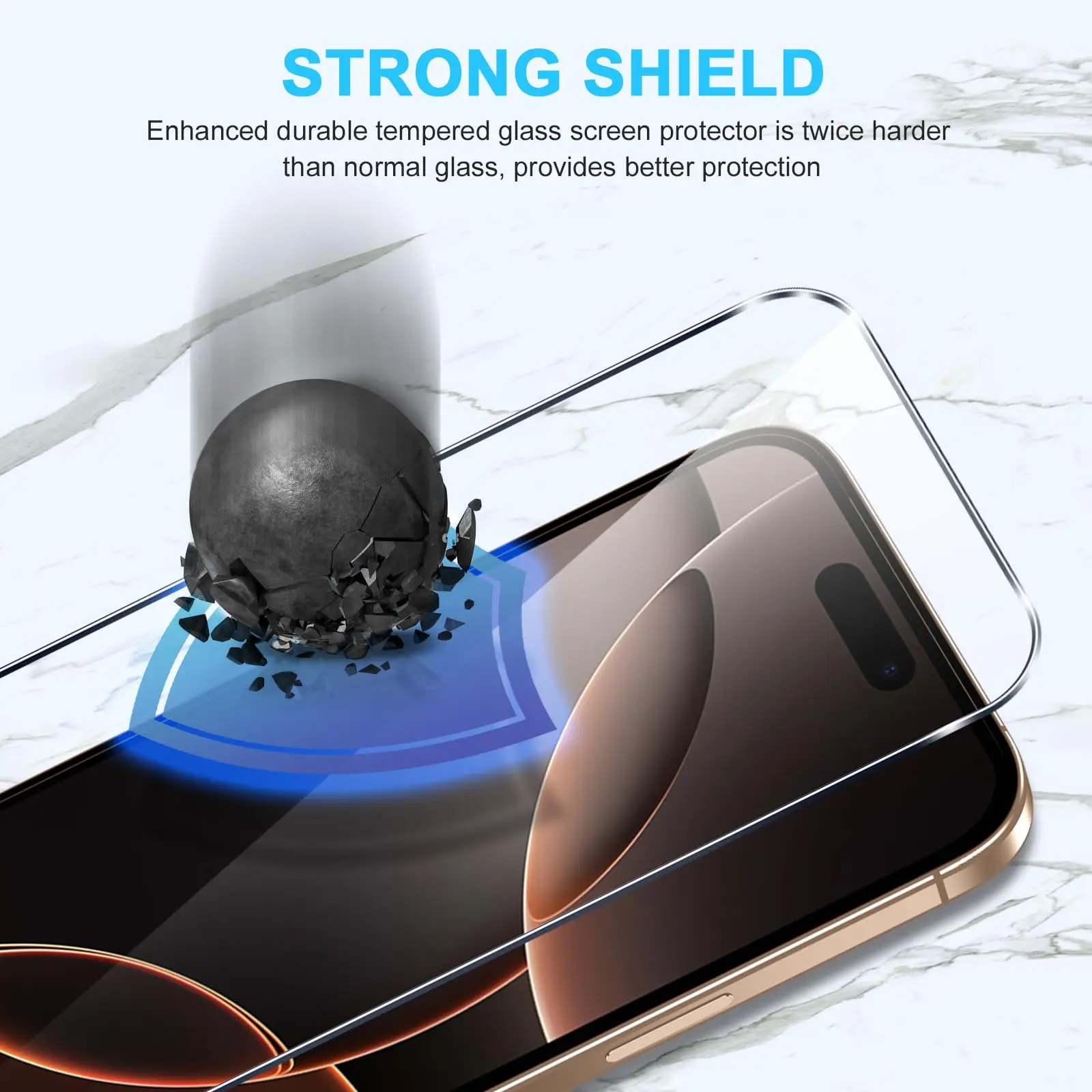 Screen Protector For iPhone 17 Pro MAX Air Tempered Glass HD Crystal 9H Anti Scratch Case Friendly - Image 2
