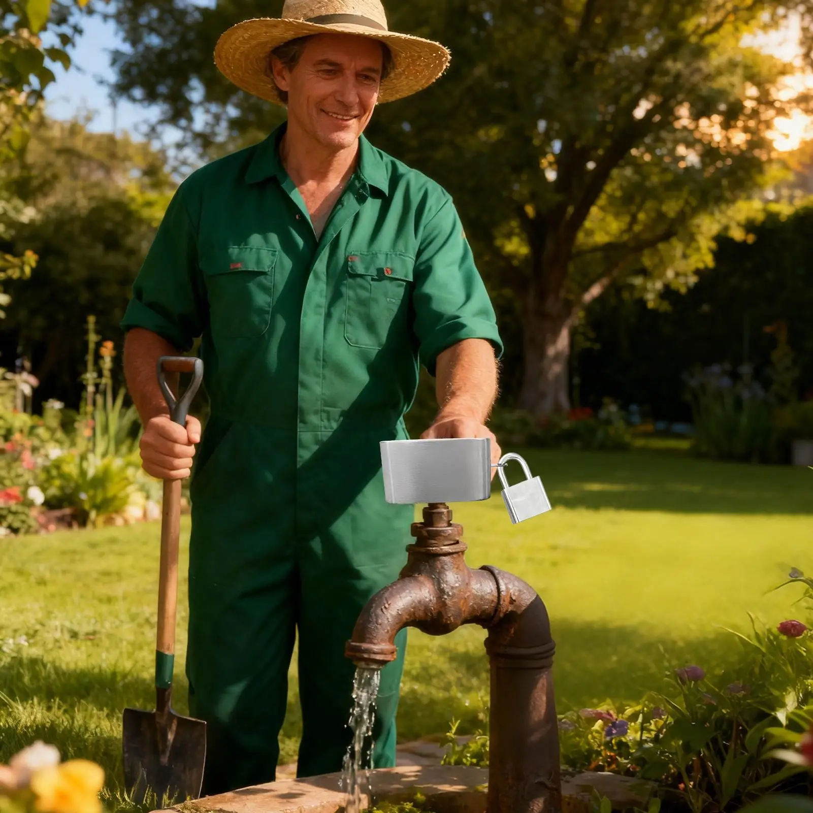 ตัวล็อคก๊อกน้ำแบบกันน้ำ สำหรับสวน ป้องกันการใช้งานโดยไม่ได้รับอนุญาต ป้องกันการงัดแงะ ขโมย และการงัดแงะโดยผู้ไม่ได้รับอนุญาต