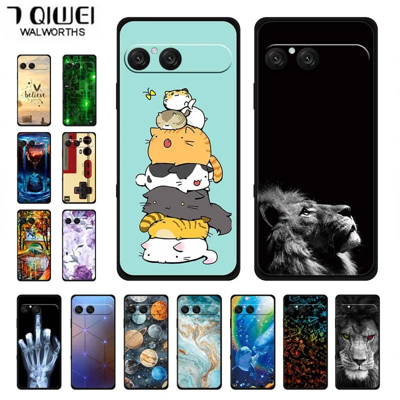 Funda de Silicona para Sony Xperia 10 VII, Diseño de Planeta y Animales, Carcasa Trasera Suave de TPU para Sony Xperia 10 VII, Fundas para Teléfono Sony 10 VII 10VII
