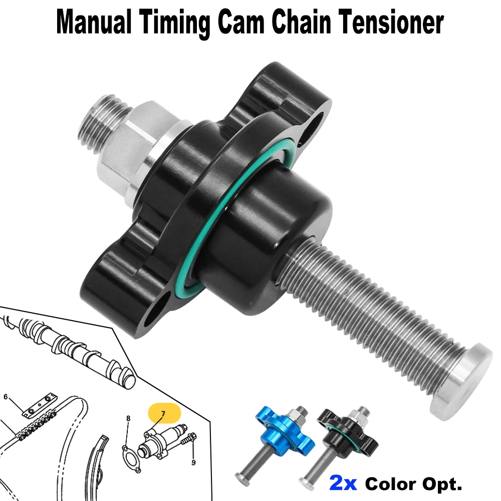 Manual Timing Cam Chain Tensioner Assy Adjuster For Yamaha FZ6/N/S Fazer 04-09, FZ1 Fazer 01-05, YZF-R1 98-03, YZF-R6 R7 99-05