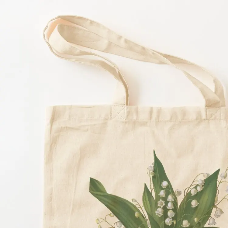 Lily of the Valley Bouquet Tote Bag shopping bags foldable hand bag Lady bag shopper bags