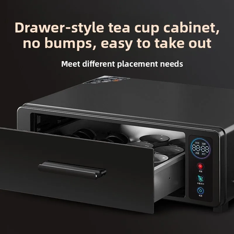Office desktop mini tea set, teacup disinfection cabinet, small household high temperature cup disinfection cabinet