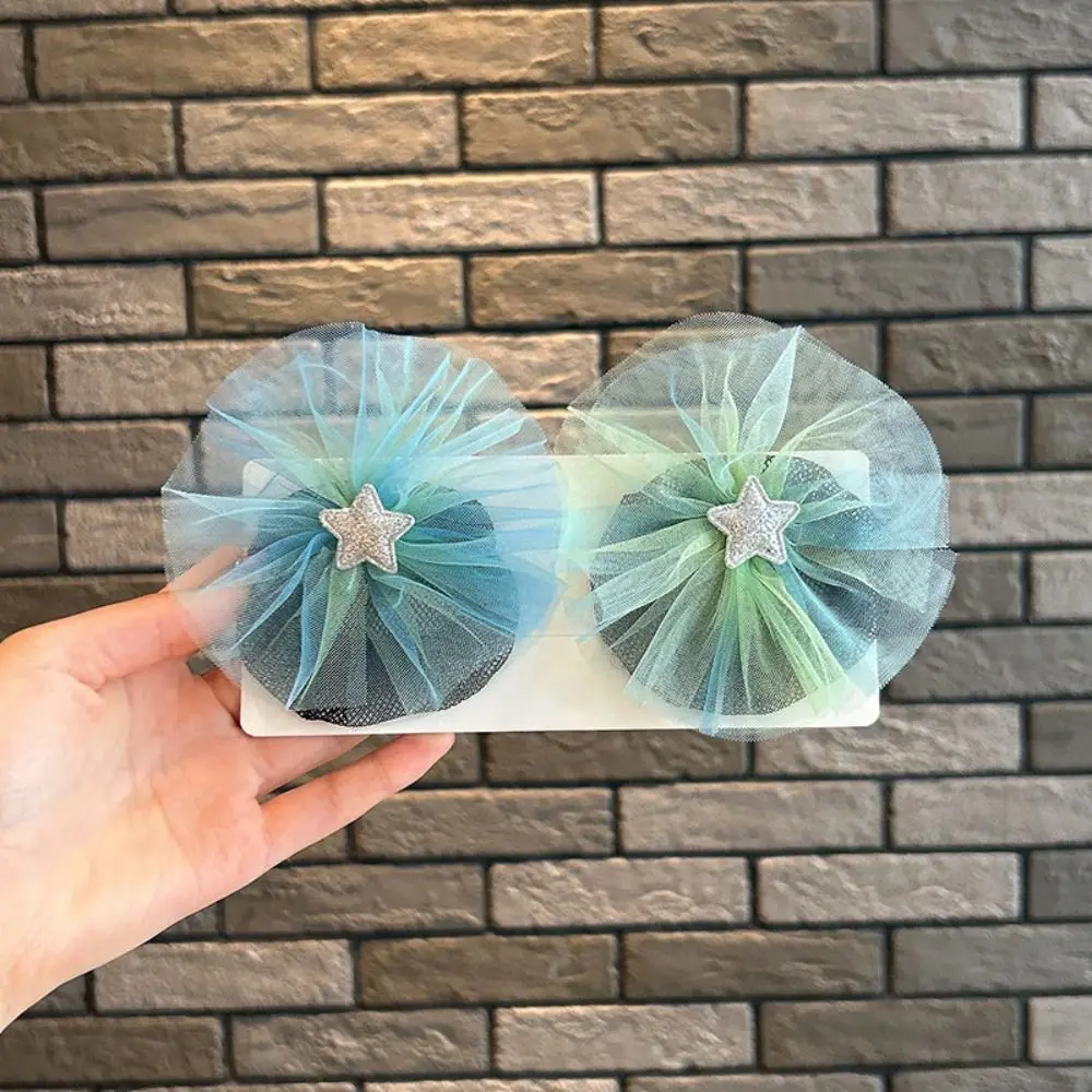 

Elegant Mesh Snood Spring Clip Hair Nets Colorful Star Hair Nets Star Hair Styling Tool Princess Hair Clip Perform