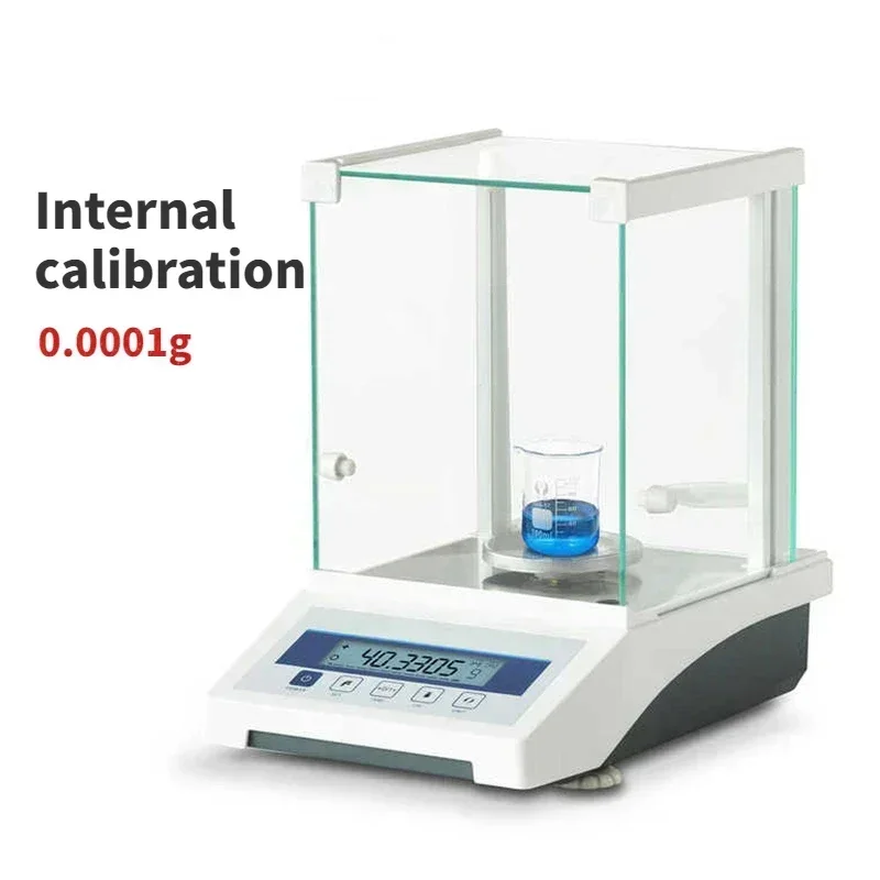 0.0001g Internal Calibration Analytical Balance Electronic Precision LCD Display Labs Digital Weighing Machine