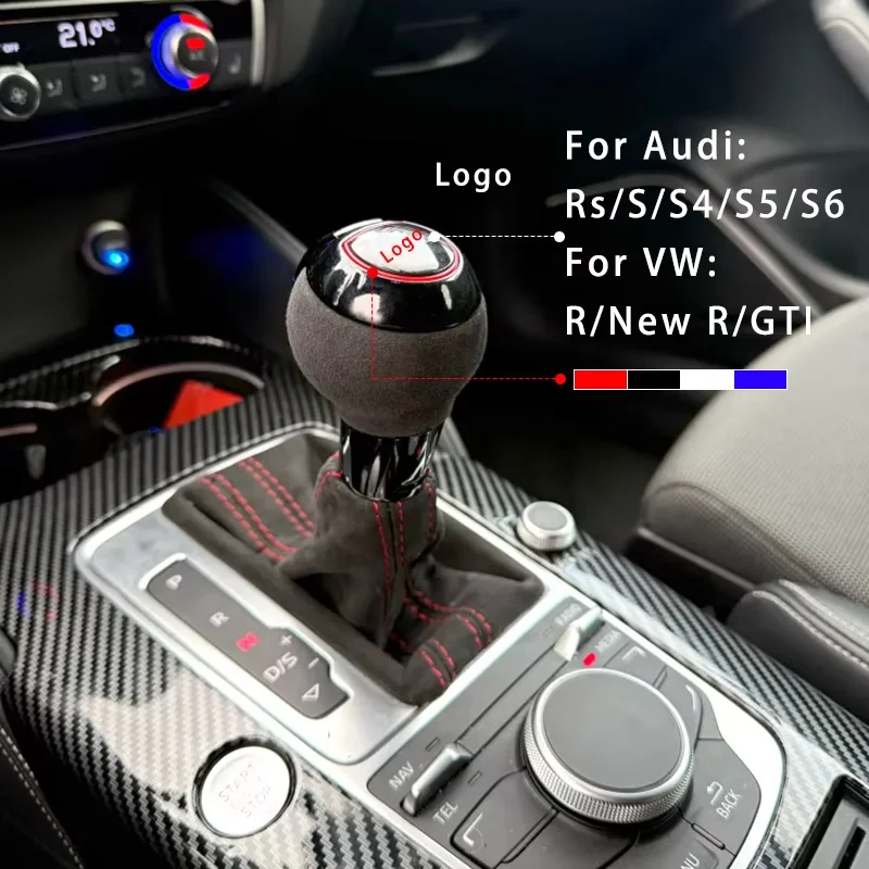 

Подходит для Volkswagen Golf 7/7,5 GTI и Audi A3/S3/RS3/Q5/A4/A5/A6/A7 ручка автоматического переключения передач 2012-2020- головка ручки рычага переключения передач