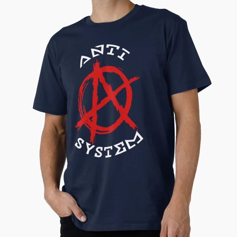

Anarchy Red Sign icon Symbol Funny Gift t shirt Anarchism Graphic Clothes 100% cotton Anarchist print Tee All size Tops S-6XL