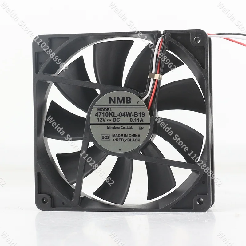 NMB 4710KL-04W-B19 12CM 12025 120X120X25MM 5V 24V 48V DC12V 0.16A Silent Computer Cooling Fan