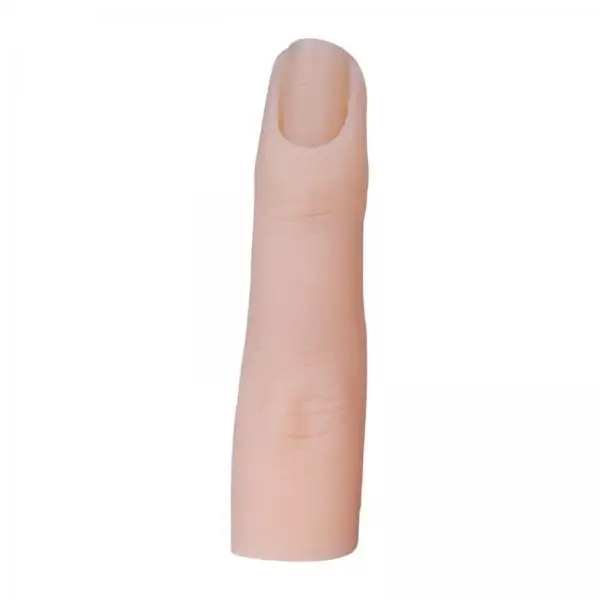 Silicone Nail Finger Model with Bendable Joints for Nail Molds Beginners Practice Nail Art Training Tool