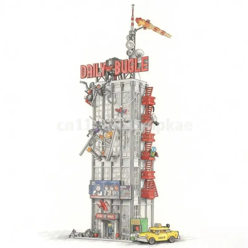 

3772Pcs Popular Toys Superhero Daily Horn Daily Building Blocks Puzzle Model Christmas Birthday Gift