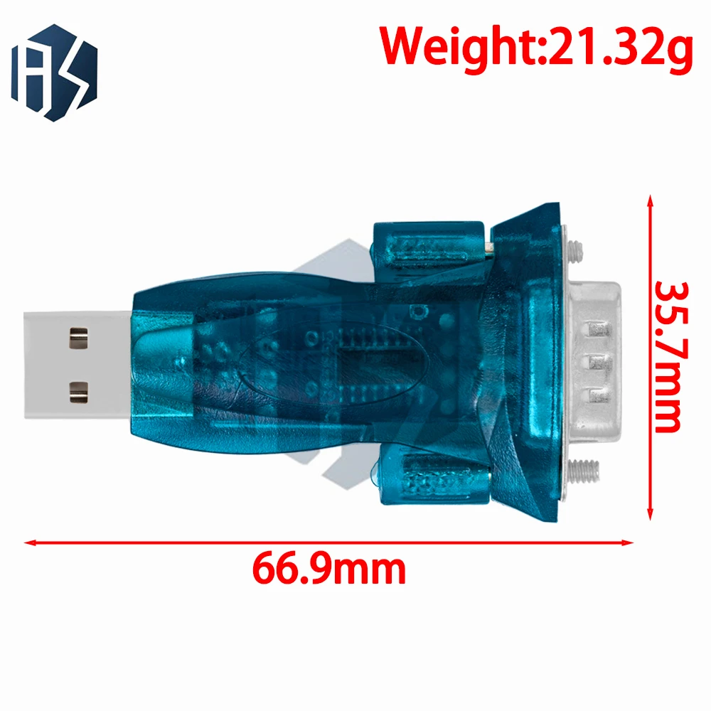 HL-340 Cable USB a serie (COM) USB-RS232 Cable serie USB de nueve pines compatible con bits win7-64