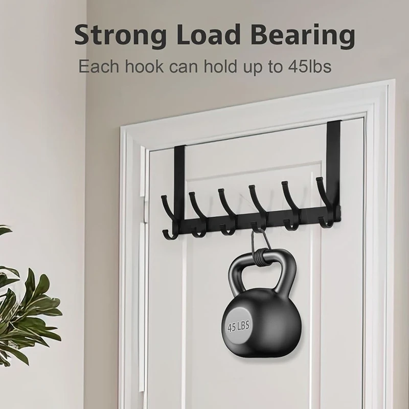 Over The Door Hooks For Hanging Over The Door Hanger Over The Door Towel Rack For Bathroom With 6 Triple Coat Hooks