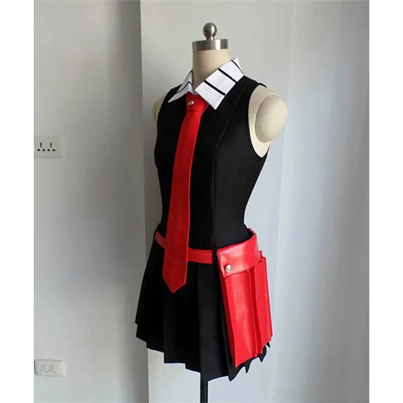 ga KILL Akame Traje de uniforme sin mangas negro Anime + peluca cosplay para mujeres Disfraces de disfraces de Halloween
