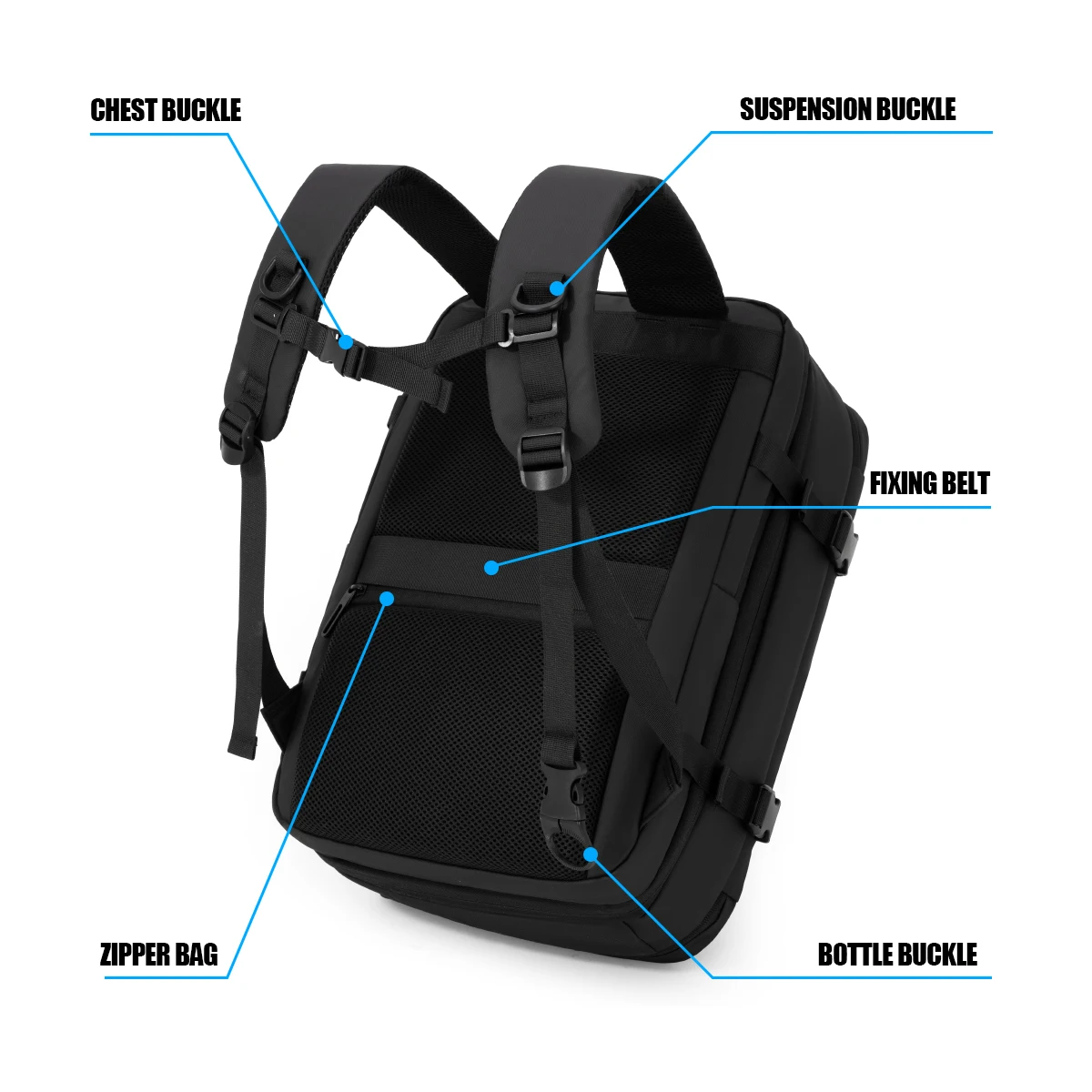 Travel Large-Capacity Backpack, New Style Travel Backpack for Men and Women, Lightweight Travel Backpack, Commuting Laptop Bag, Multi-Functional Backpack