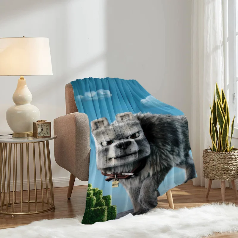 1pc Wolf Pack Plush Fleece Blanket - Grey Wolf & Cub Design, Soft Flannel Bedspread &, All-Season Cozy Bedding or Couch Throw, C