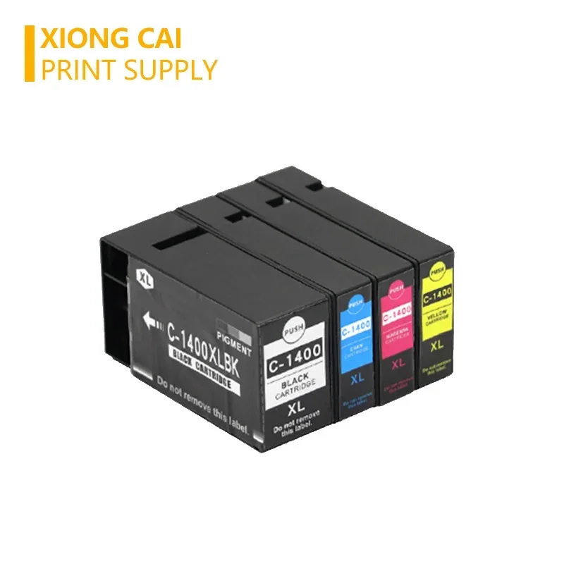 4X XiongCai Compatible Ink Cartridges For Canon PGI 1400 MAXIFY MB2040 MB2340 MB2140 MB2740 printer printers PGI-1400 PGI1400 XL