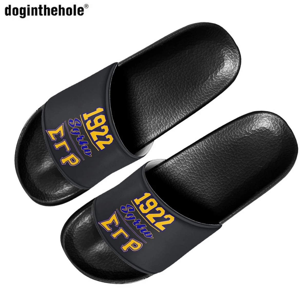 Doginthehole Sigma Gamma Rho Sorority Print Ladies Home Non-slip Slippers Summer Lightweight EVA Slippers Outdoor Beach Sandals