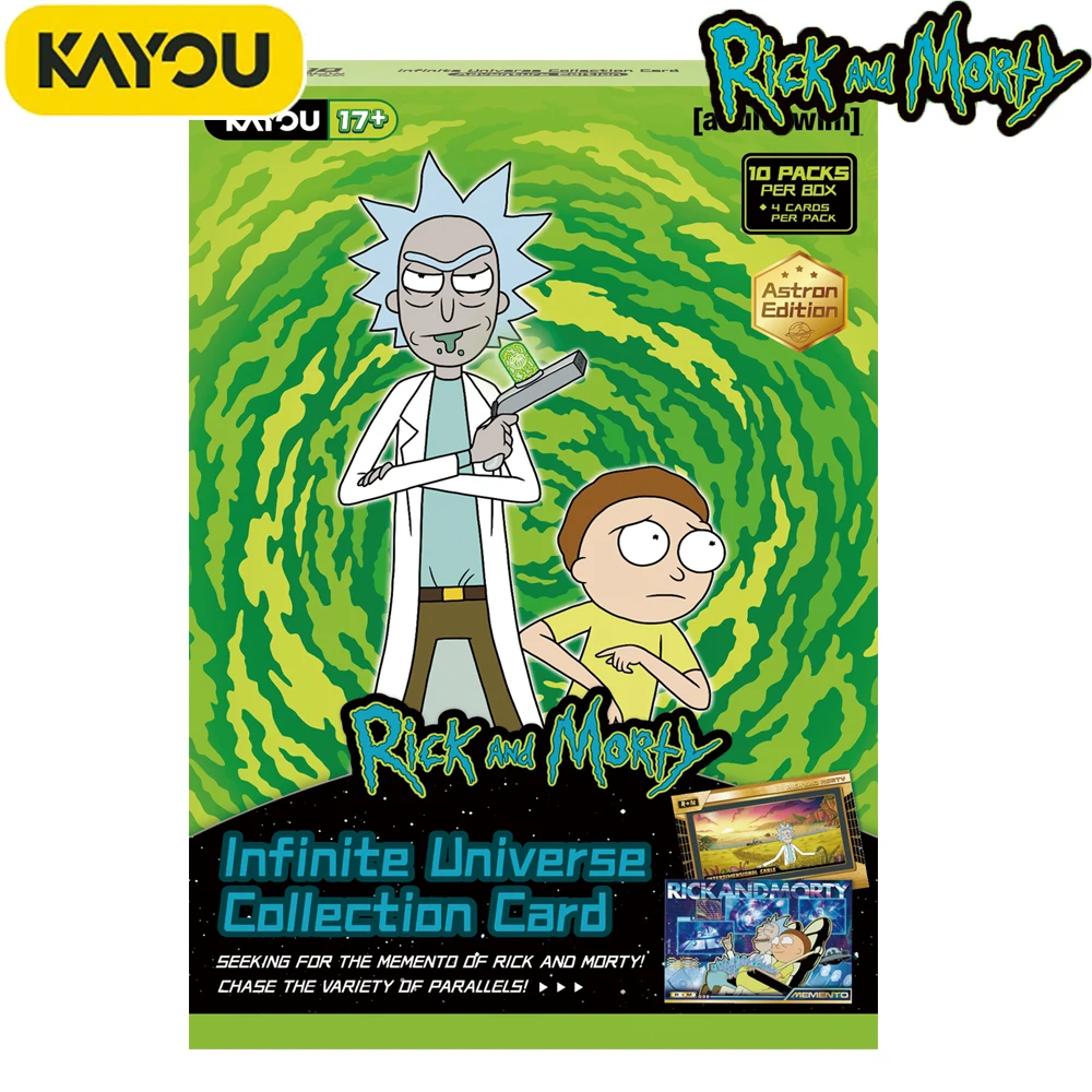 

Genuine Kayou Science Fiction Comedy Animated Rick and Morty Collection Cards Cartoon HD Craft Characters Rare Cards Kids Gifts