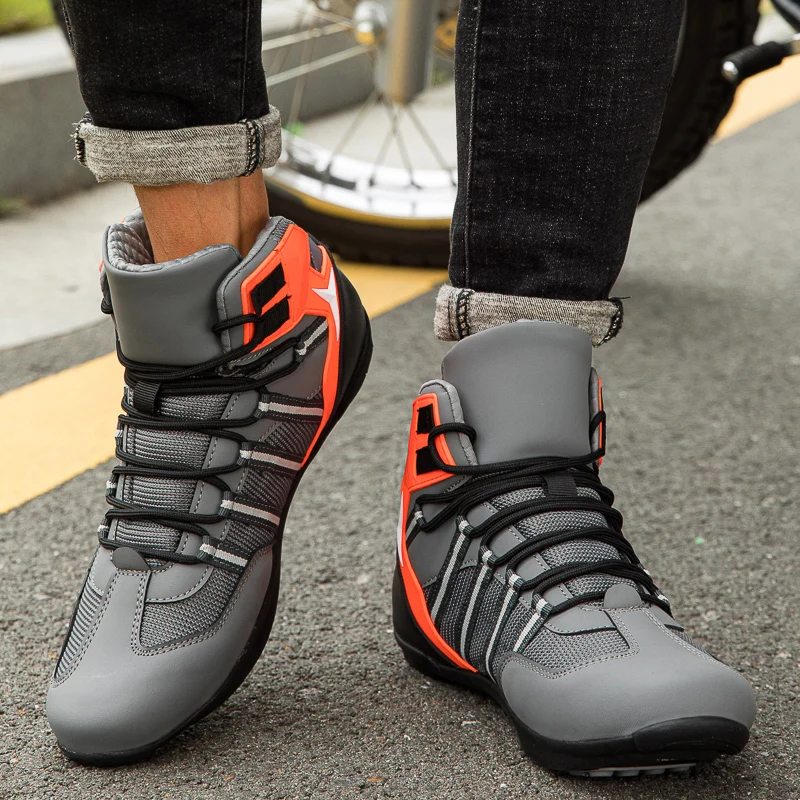 

Motorcycle protective boots unisex high top off-road equipment four season fashion anti-skid casual wear-resistant cycling shoes
