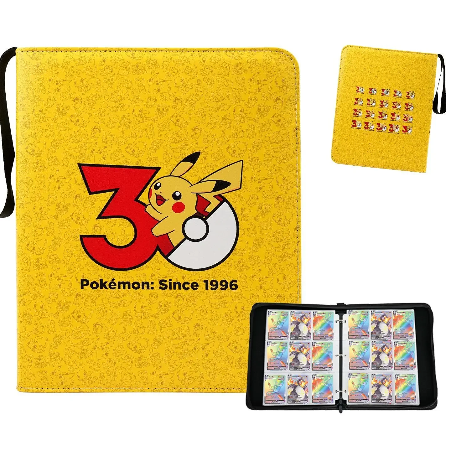 nuovo-album-in-pelle-deluxe-per-carte-pokemon-2025-30°-anniversario-ideale-per-collezione-e-conservazione