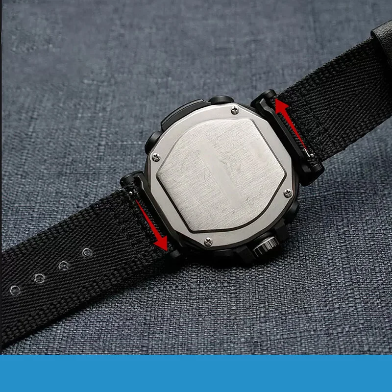 For Casio PRW-60Y/50Y/70Y/30 series Strap PROTREK Mountaineering Watch PRW-60Y PRW-50Y PRW-70Y Nylon canvas watch strap 23mm