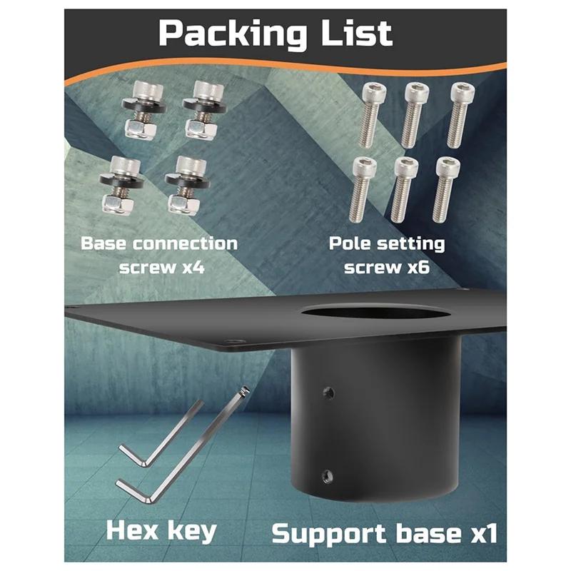 ABGR-Star Link Flat High Performance Pipe Adapter, Star Link Mounting Kit Black For Performance Star Link Internet Kit