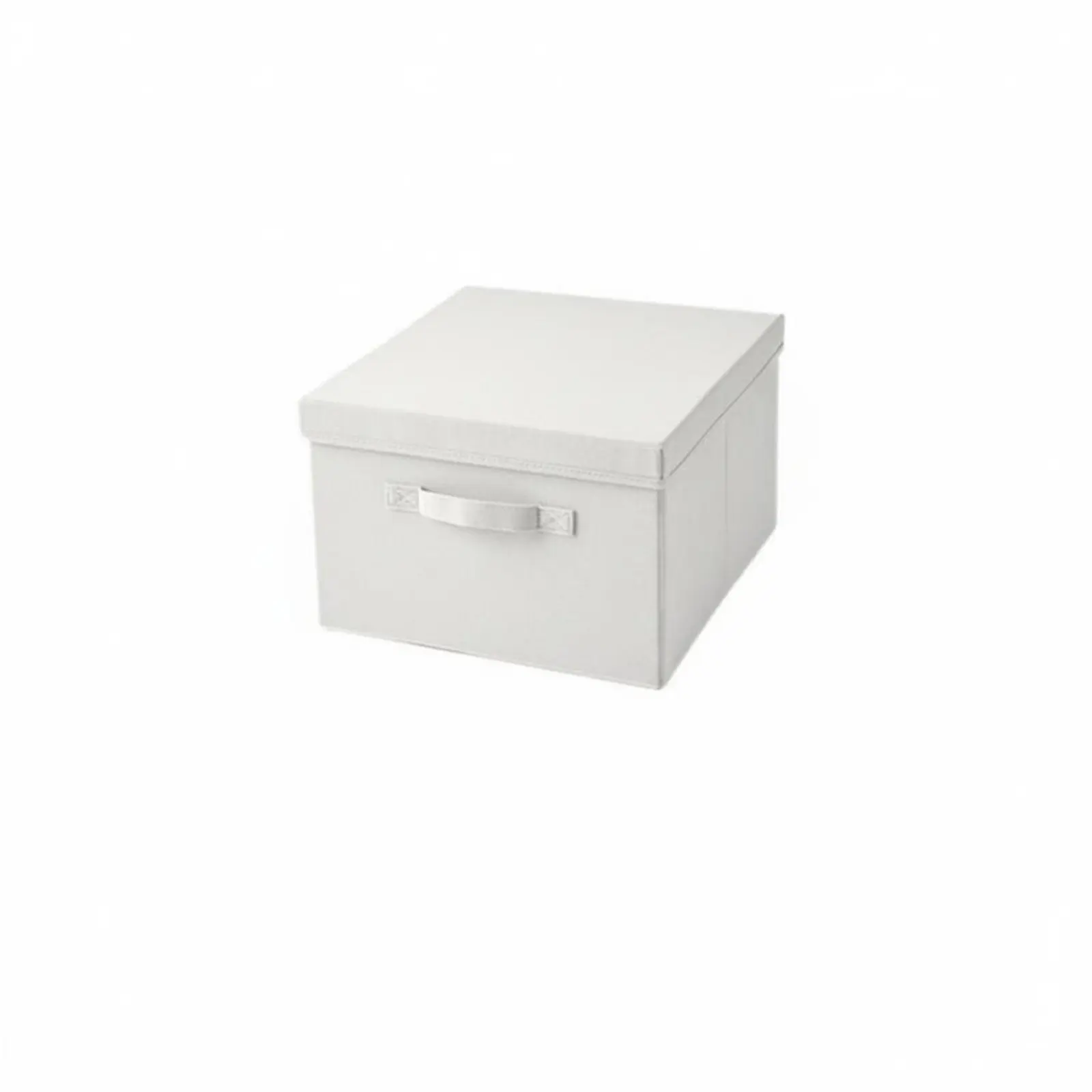 

Складной текстильный ящик для хранения с крышкой, портативный контейнер для текстиля, прочная конструкция для дома и спальни