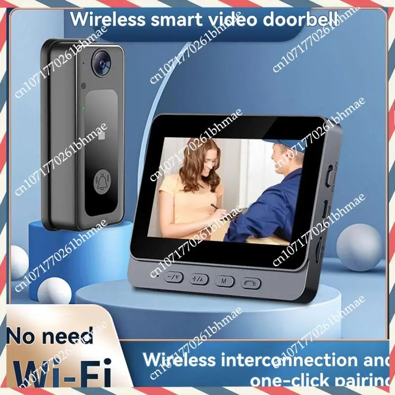 -A21Z Tuya Video Doorbell Camera Wireless Intercom 4.3In LPS-Screen HD Night Vision Smart Security Visual Doorbell